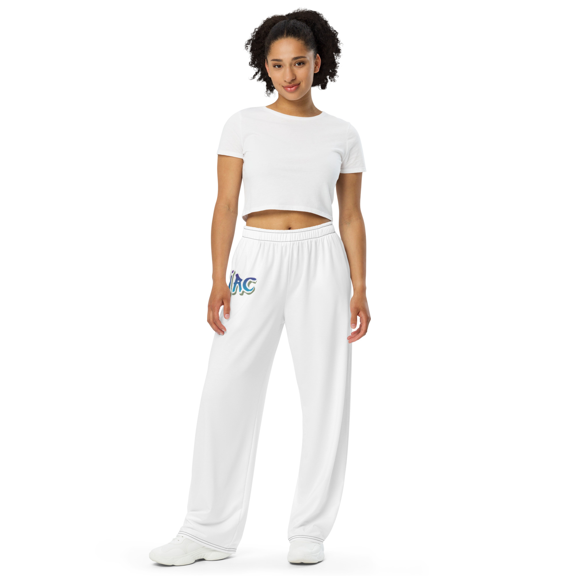 All-over print unisex wide-leg pants
