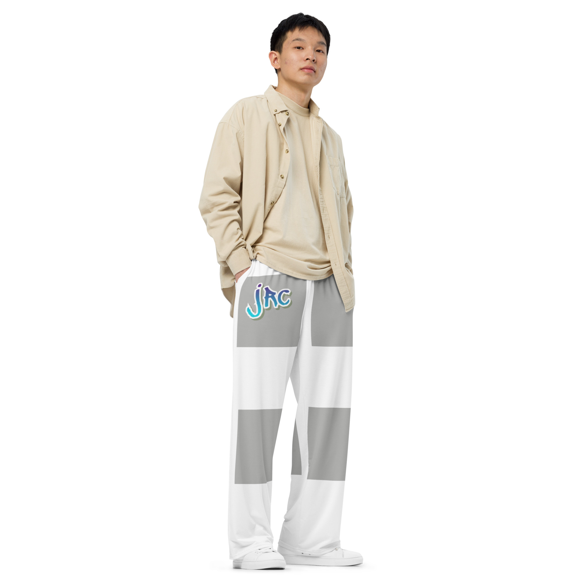 All-over print unisex wide-leg pants - Image 2